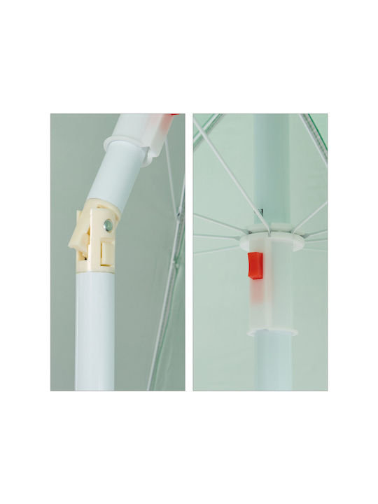 Umbrelă Rotundă Metalică Verde Φ1.6m