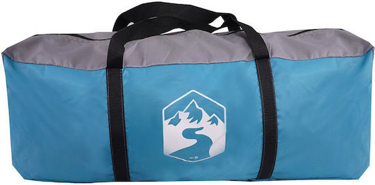 vidaXL Sommer Campingzelt Grau Für 10 Personen 435x255x216cm