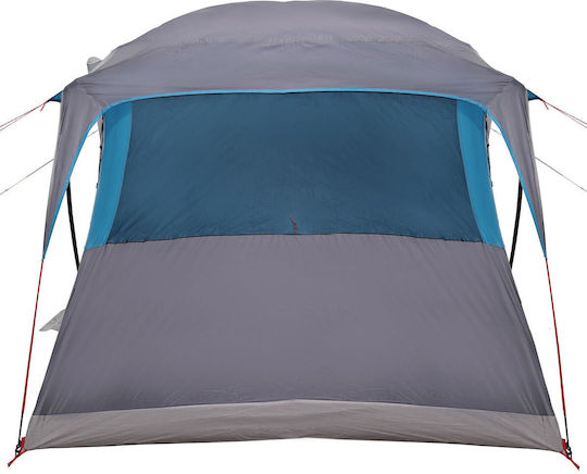vidaXL Sommer Campingzelt Grau Für 10 Personen 435x255x216cm