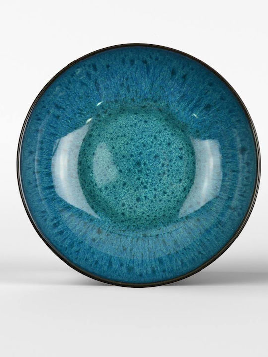 Saray Home Geschirrset Keramik Blau 12Stück