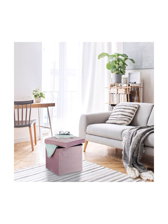 Scaune Camera de zi Tapițat cu Catifea Pink 38x38x38buc