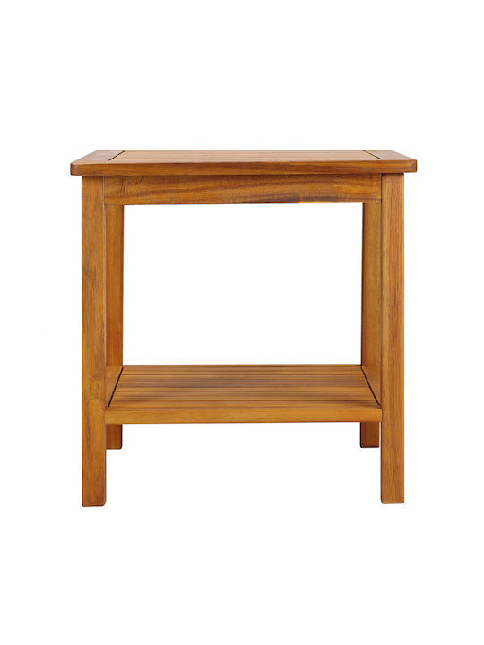 Masă Pentru Spații Exterioare Mici Din Salcâm Maro 45x45x45cm