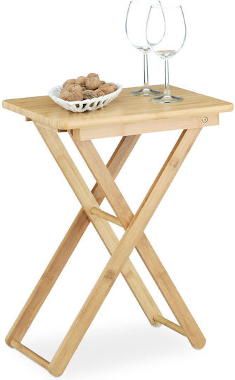 Table Foldable 40x31cm Brown