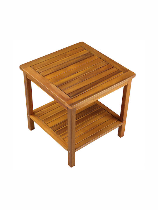 Masă Pentru Spații Exterioare Mici Din Salcâm Maro 45x45x45cm