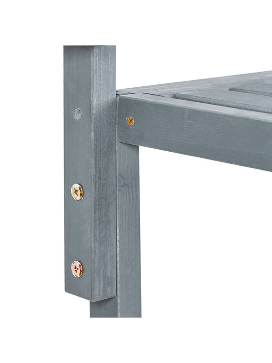 Wooden Masa pentru spații exterioare mici Pliabil Gri 55x70x65buc