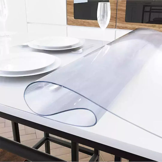 Τραπεζομάντηλο Αλέκιαστο Elegant Διάφανο 140x60εκ.