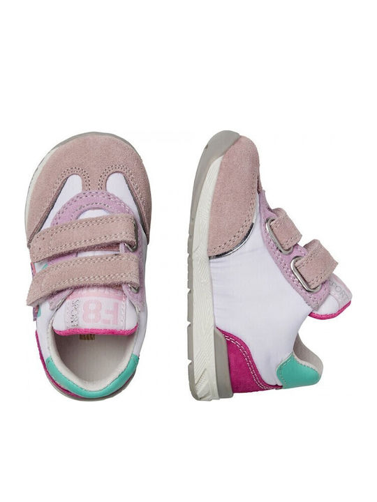 Ferdi Kids Sneakers with Scratch White