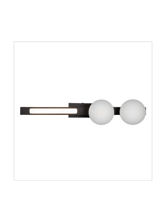 Eko Light Modern Leuchte Wand mit Integrierter LED Schwarz