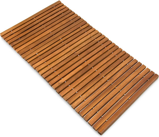 Casaria Covoraș Antiderapant De Baie Din Lemn 102911 Bej 80x50cm
