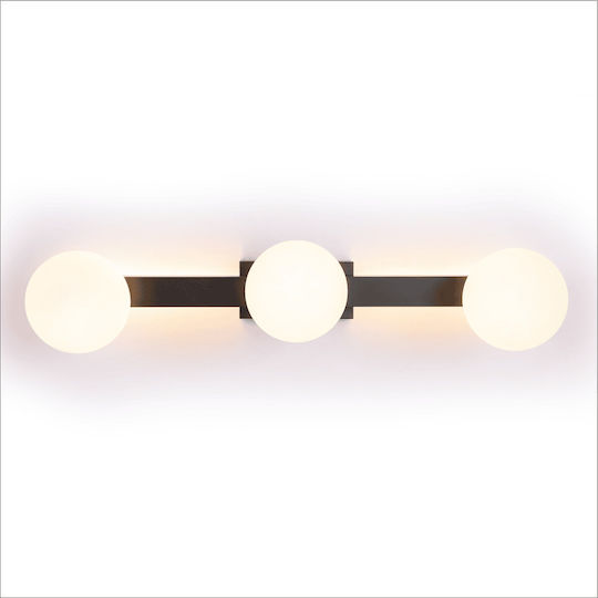 Eko Light Πλαφονιέρα Οροφής Μαύρη με Ενσωματωμένο LED