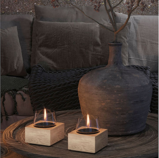 Tenderflame Desktop Bioethanol Fireplace Indoor Outdoor Beige 14x14cm