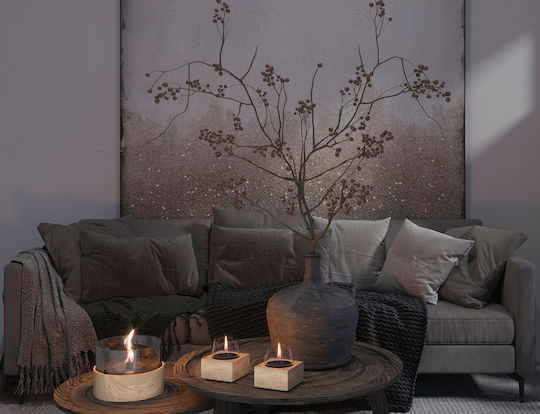 Tenderflame Desktop Bioethanol Fireplace Indoor Outdoor Beige 14x14cm