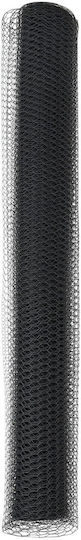 vidaXL Wire Fencing Galvanized with PVC Coating Set Gray 1.4x10m