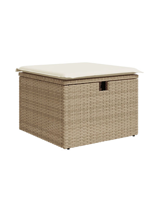 Garten- und Outdoor-Möbelsets Typsatz Wohnzimmer 9 Stück Beige mit Kissen