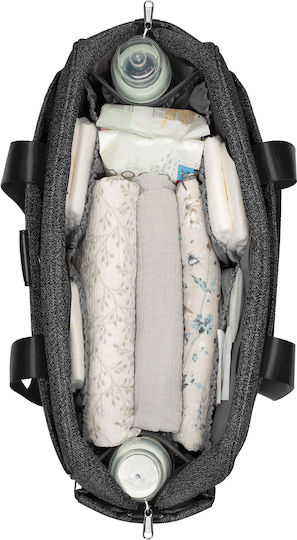 Kikka Boo Shoulder/Hand Diaper Bag Chelsea Black 43x28x16cm.