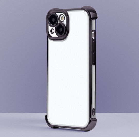 TelForceOne Anti Shock Chrome Back Cover Silicone 1.5mm Black (iPhone 16 Pro Max)