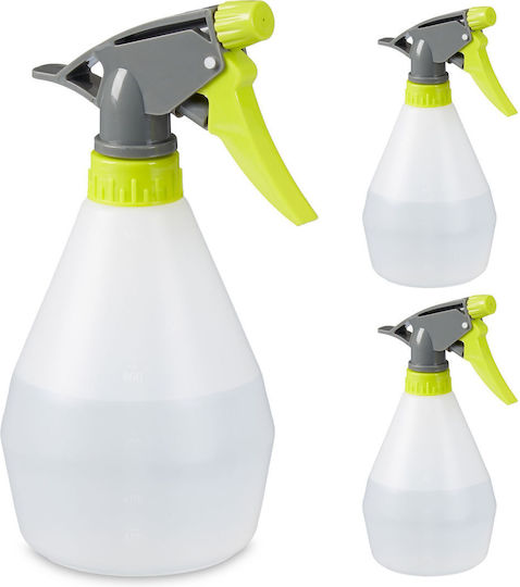 Set 3 sticle spray 500ml transparente Relaxdays