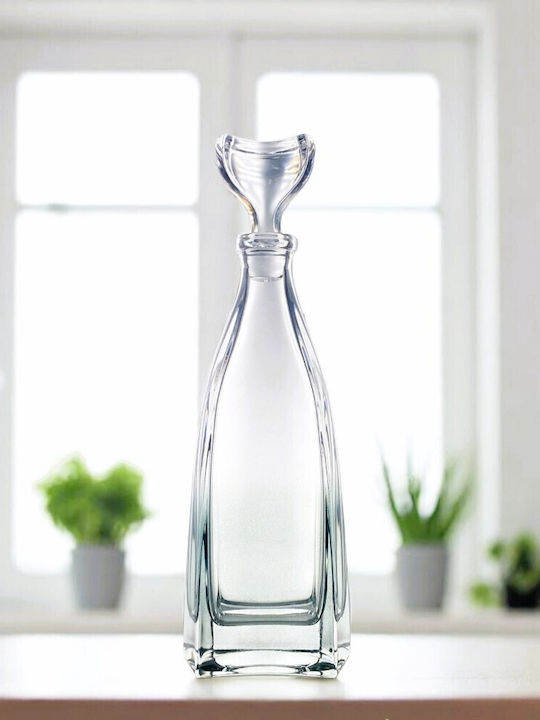 Domumart Crystal Liqueur Decanter 30cm with Stopper Green 540ml