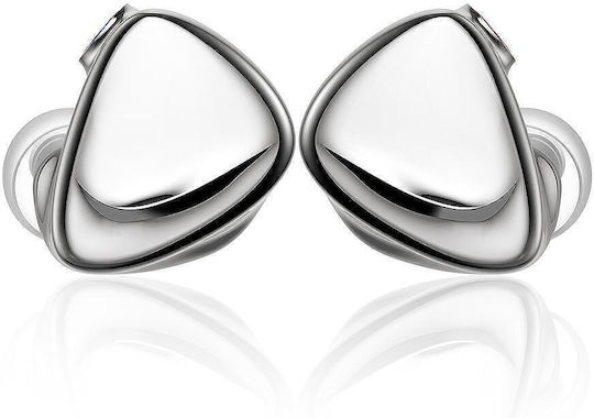 Ακουστικά Ψείρες In Ear Ασημί FX17