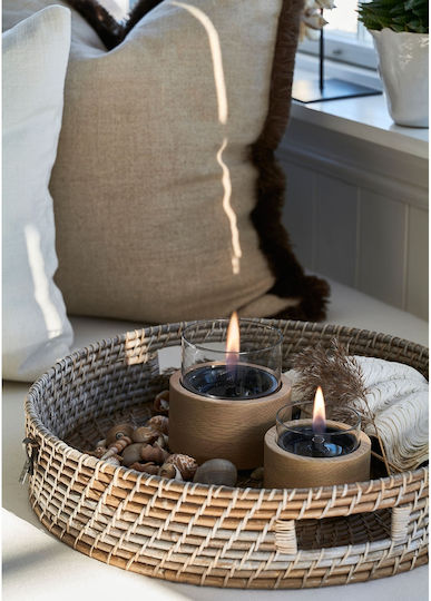 Tenderflame Desktop Bioethanol Fireplace Indoor Outdoor Beige 12x12.5cm