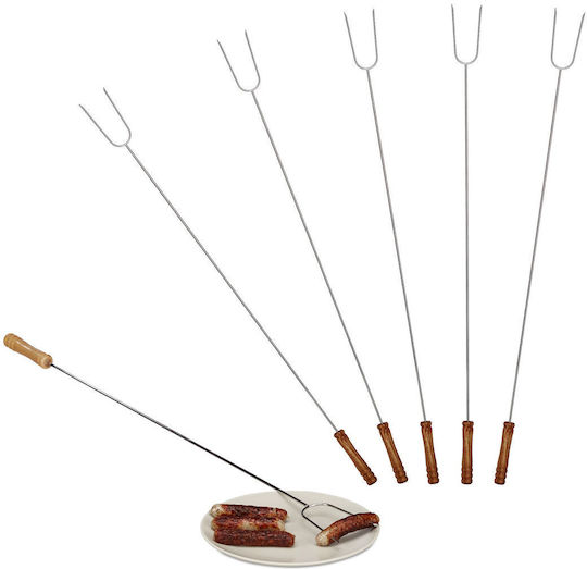 Set 6 Xxl Skewers 80cm Length Relaxdays
