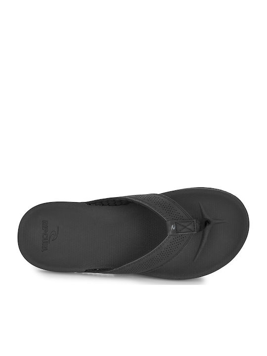Open Toe Men's Flip Flops Black