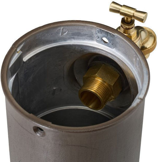 Fântână de Grădină Antică din Aluminiu Turnat Oțel Inoxidabil Robinet Auriu Relaxdays Dimensiuni Aproximativ 72 X 26 X 31 Cm Maro Închis