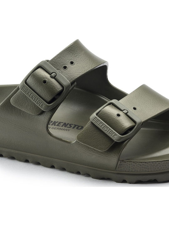 Arizona Eva Narrow Flip Flops in Sandal Style in Khaki Colour