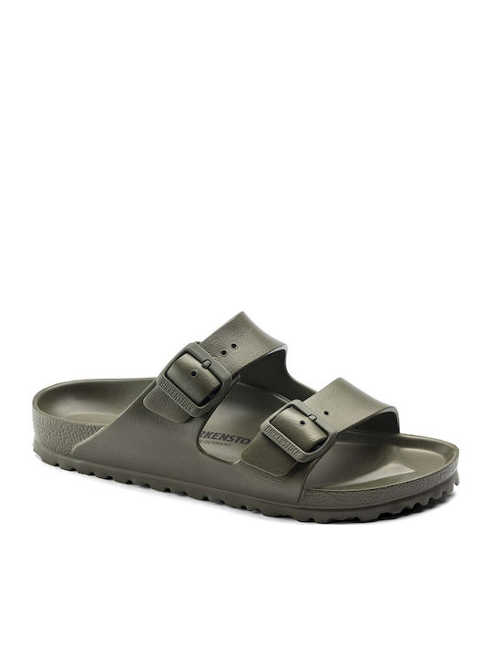 Arizona Eva Narrow Flip Flops in Sandal Style in Khaki Colour