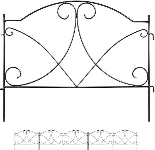 Pachet 6 Flori Decorative de Grădină din Metal pentru Bordură 43 X 55 X 1 Cm Pachet 6 Flori Decorative de Grădină din Metal pentru Bordură 43 X 55 X 1 Cm