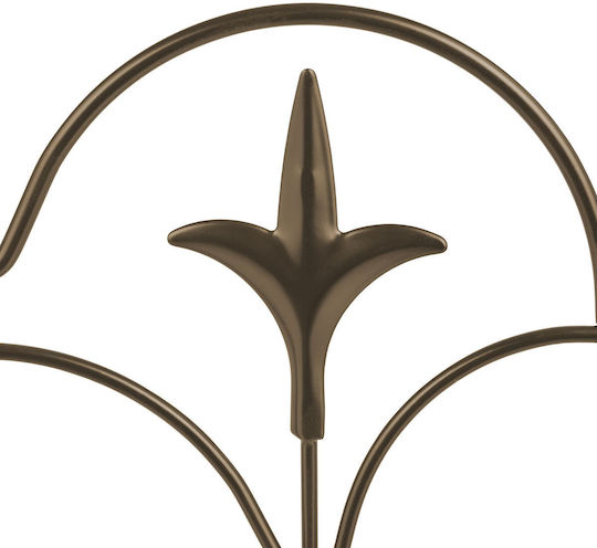 Set 4 Decorative Garden Panels Relaxdays Dimensions 28 x 38.5 x 1.5 cm Bronze