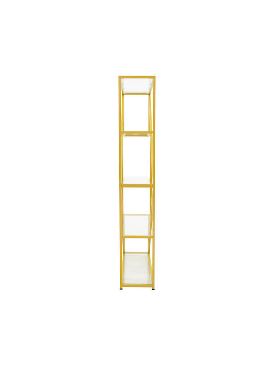 Bibliotecă Aylan Golden 100x30x200cm
