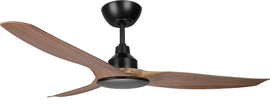 Life Skiron Ceiling Fan 132cm Brown / Black