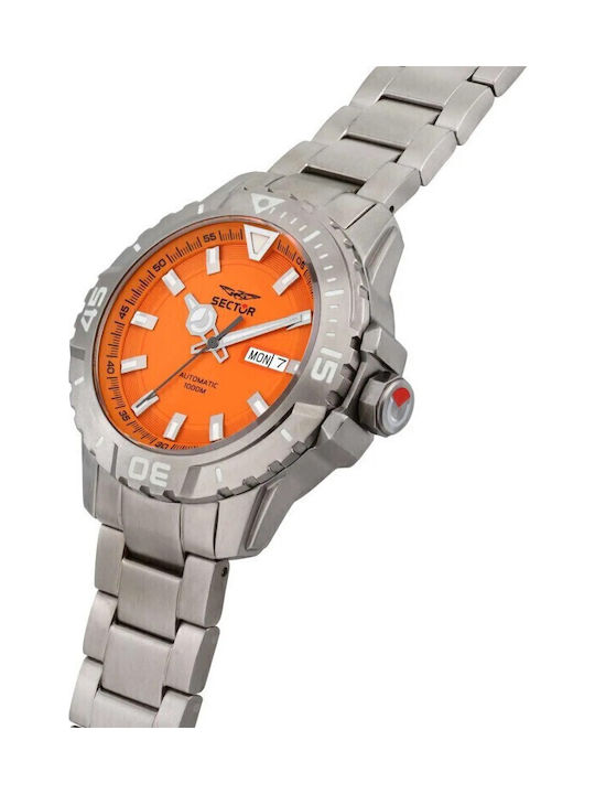 Sector Men's Automatic Watch with Silver Metal Bracelet