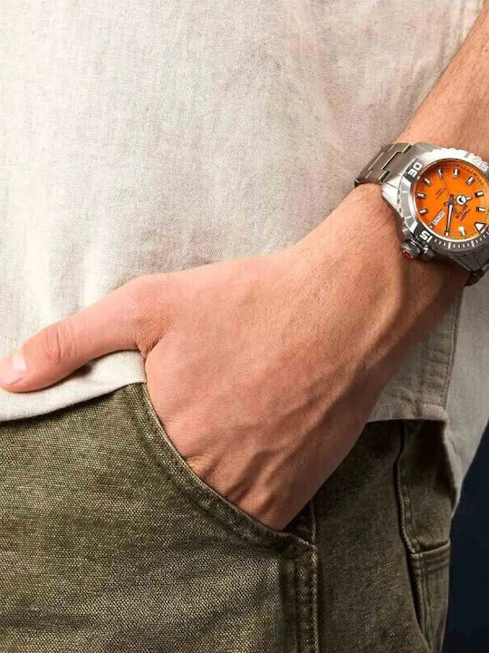 Sector Men's Automatic Watch with Silver Metal Bracelet