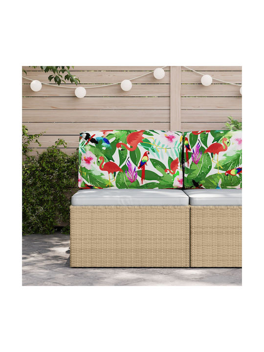 vidaXL Perna Scaunului De Grădină Cu Spătar Multicolor 40x80cm