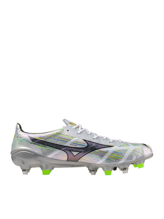 Mizuno Α Ii Japan Mix Ποδοσφαιρικά Παπούτσια με Τάπες Λευκά