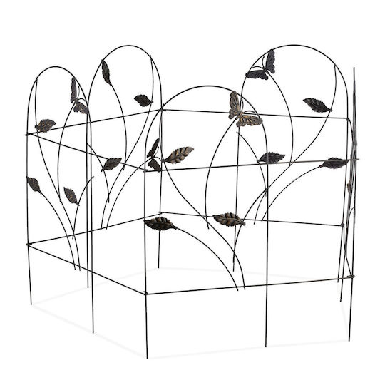 Țepușe decorative pentru grădină 5 bucăți din oțel 61,5 x 250 x 0,4 cm