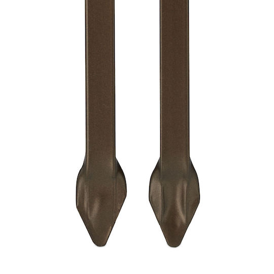 Gard Garden Decorativ 3 Piese Din Metal 98 X 190.5 X 2.5 Cm Bronz