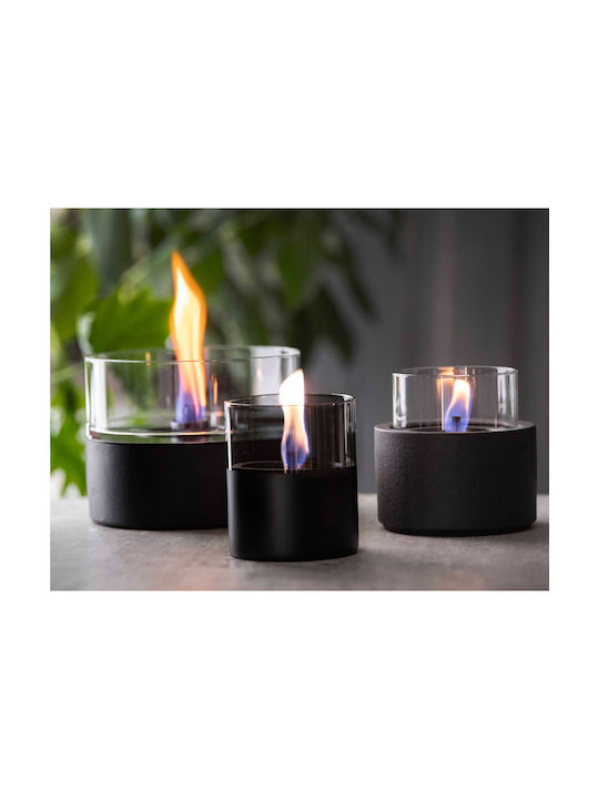 Tenderflame Felinar Sticlă De masă Negru 13x17.5buc 1buc