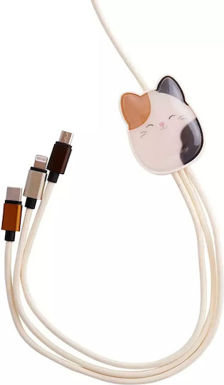 Lazerbuilt Geflochten USB zu Micro-USB / Typ-C,TC-TC / Blitzschlag Kabel 2A Gray 1.2m