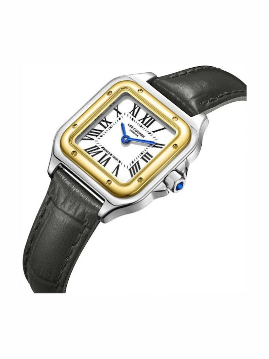 Lee Cooper Women's Watch with Black Leather Strap
