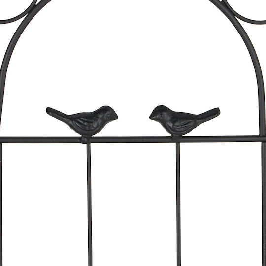 Set 2 Pflanzenkletterspaliere Eisen Relaxdays Maße 200 x 50 cm Schwarz