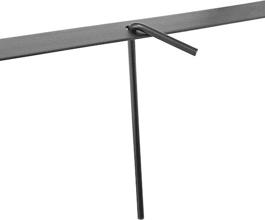 Arcadă Metalică pentru Grădină Flori Cățărătoare Negru 226 X 144 X 36.5 Cm Relaxdays