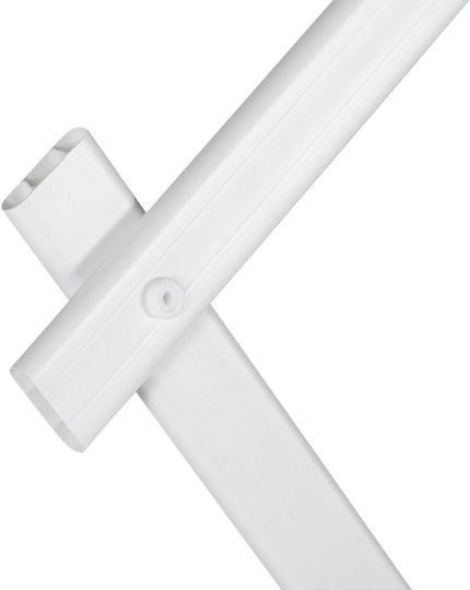 Set 3 Spaliere Extensibile pentru Plante Cățărătoare Plastic Relaxdays Dimensiuni 250 X 90 Cm Alb
