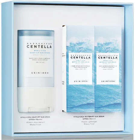 Skin1004 Centella Hyalu Cica Sunsational Sunscreen Set with Face Sunscreen & Serum SPF50 3 Pieces