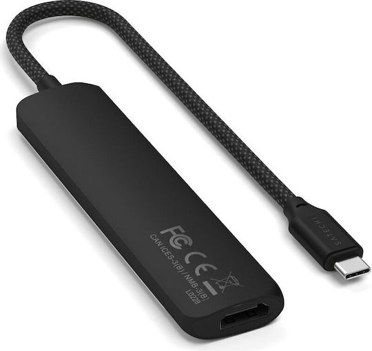 Satechi ST-P6SK USB-A / USB-C Docking Station with HDMI 4K PD Black