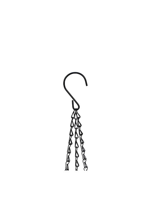 Set 2 Ghivece Suspendate Sistem de Stocare a Apei Indicator Nivel Apă Plastic Fier Alb 54 X 18.5 Cm