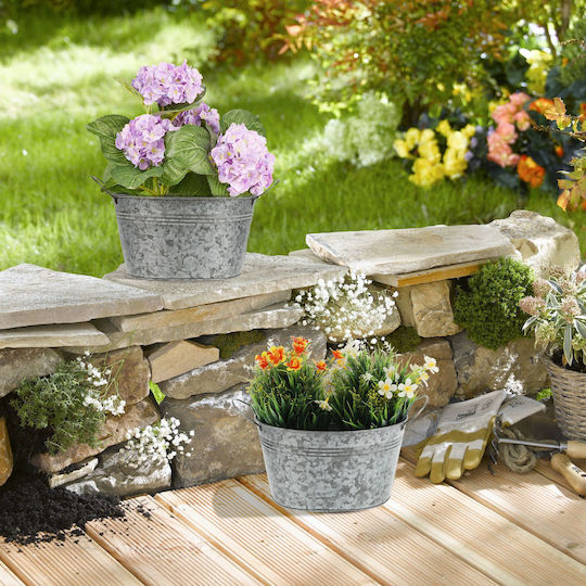Set 4 Ghivece Decorative Cu Mânere 15.5 X 29 X 17.5 Cm