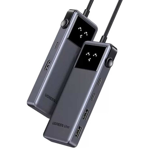 Ugreen CM888 USB-C Docking Station with HDMI 4K PD Black